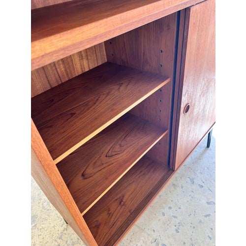 Danish Teak Wardrobe with Sliding Doors For Sale - Image 5 of 11