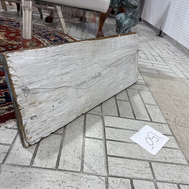 1970s Vintage Painted French Cat Folk Art Sign For Sale - Image 10 of 10