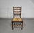 Rustic Oak Farmhouse Ladderback Dining Chairs with Rush Seats, 1960s, Set of 4 For Sale - Image 4 of 18