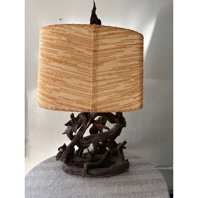 Mid 20th Century Mid Twentieth Century Driftwood Assemblage Table Lamp For Sale - Image 5 of 10