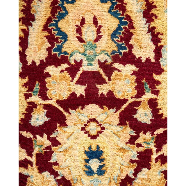 Traditional Mogul, One-of-a-Kind Hand-Knotted Area Rug in Red, 6' 1" x 9' 0" For Sale - Image 3 of 8