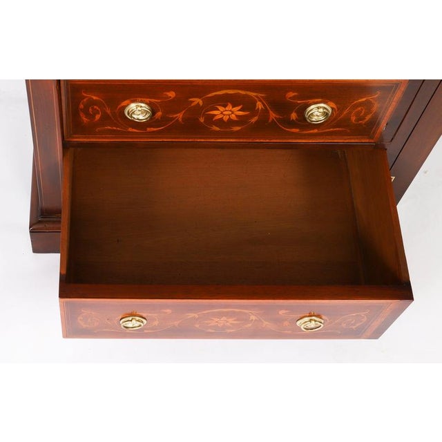 Antique Edwardian Wellington Chest by J Shoolbred, 1900 For Sale - Image 12 of 17