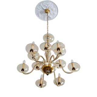 Murano Glass Chandelier, 1970s For Sale