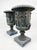 Neoclassical 1980s A Pair of Grand Scale Neoclassical Bronze Garden Urns For Sale - Image 3 of 12