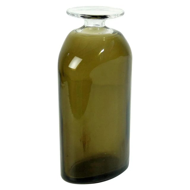 Green Mid-Century Vase by Eva Englund for Pukeberg, Sweden For Sale - Image 8 of 8