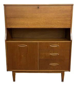Jentique Vintage Teak Secretary Desk