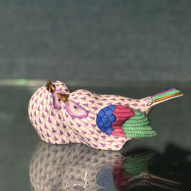 1980s Set of Four Herend Hungary Porcelain Animal Figurines For Sale - Image 5 of 6