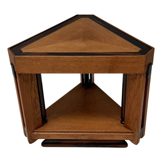 Art Deco Modernist Triangular Side Table from Anton Lucas, 1920s For Sale