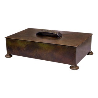 Swedish Art Deco Bronze Box with Cedar Interior, 1930 For Sale