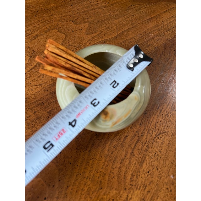 1970s Small Marble Bowl With Matchsticks For Sale In Atlanta - Image 6 of 7