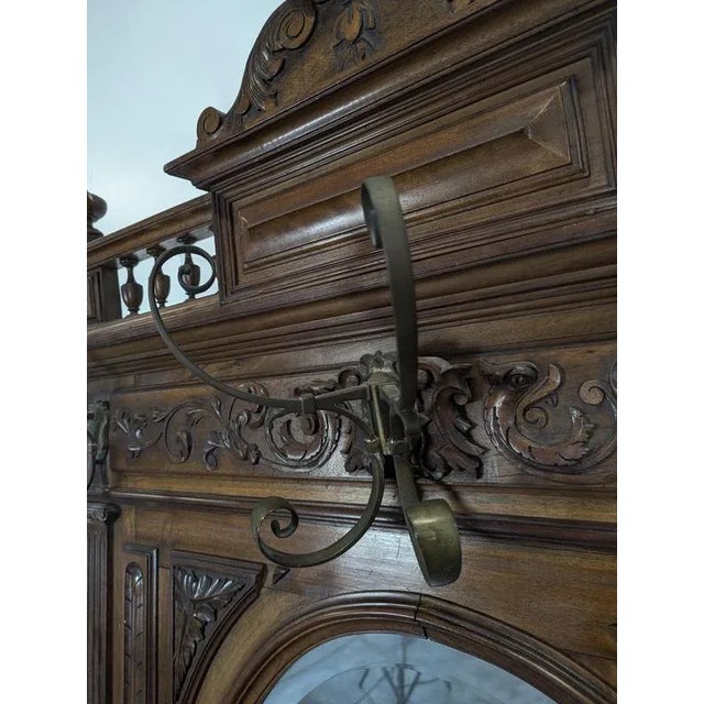 Brown Walnut Cloakroom, Late 19th Century For Sale - Image 8 of 12