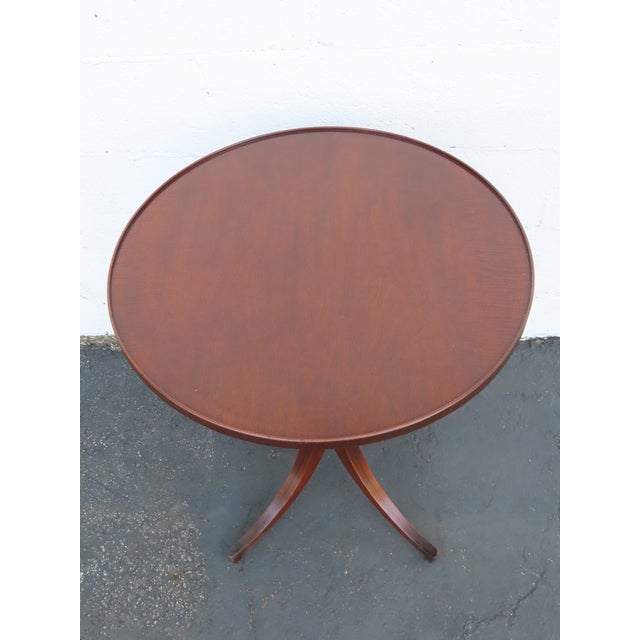 Imperial Furniture Company of Grand Rapids Mahogany Round Side End Table 6908 For Sale - Image 9 of 11