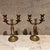 For your consideration, a pair brass double candlestick holders candelabra. Russian Bearded Man. Appears made in Russia....