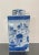 Chinoiserie Chinese Export Porcelain Blue and White Tea Caddy With Cover For Sale - Image 3 of 8