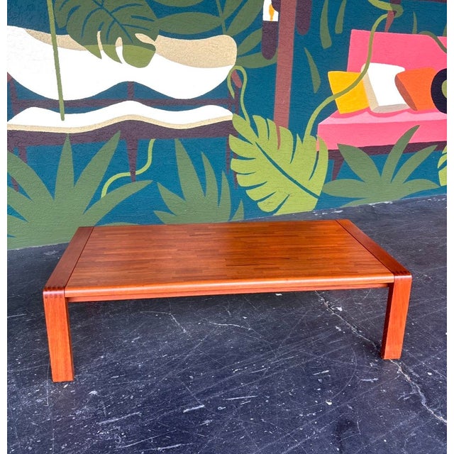 Classic, rectangular teak coffee table to fit in with many design styles.