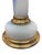 French Pair of French Blue & Milky White Opaline Glass Lamps For Sale - Image 3 of 5