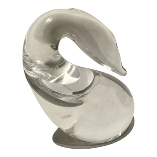 1970s Steuben Glass Goose For Sale