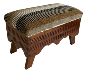 Arts & Crafts Upholstered Foot Stool Bench