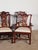 Wood Set of 8 Maitland Smith Mahogany Chinese Chippendale Medallion Dining Chairs For Sale - Image 7 of 16