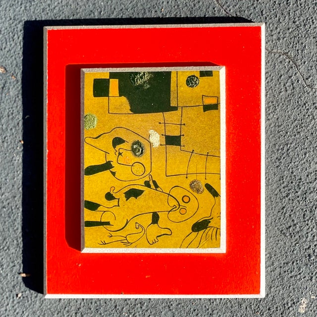 Midcentury Framed Art Tiles Reproduction - Set of 9 For Sale - Image 9 of 12
