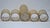1960s 1960s Imperial Glass Shoji Trellis 22 Carat Gold Plated Bud Vase Cocktail Glasses Mixer Set - Set of 5 For Sale - Image 5 of 12