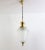 Italian Brass and Cut Glass Pendant Lamp, 1970s For Sale - Image 13 of 14