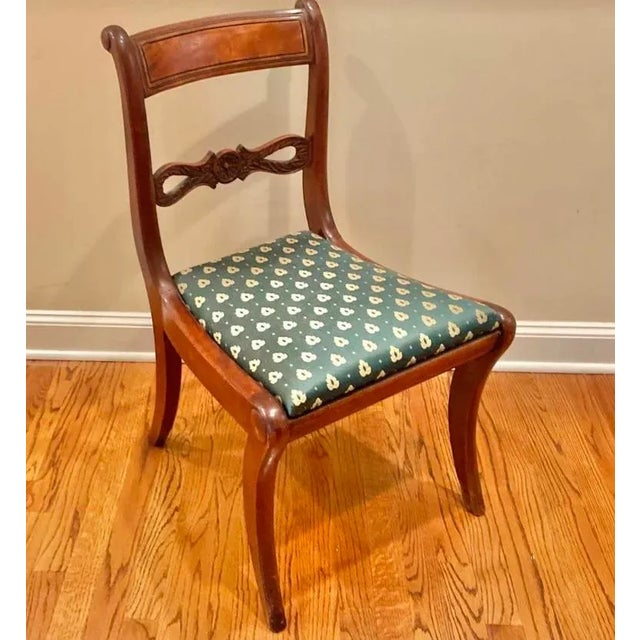 Traditional 19th Century Empire Style Mahogany Chairs- a Pair For Sale - Image 3 of 9