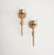 Vintage Brass Wall Candle Holders - a Pair For Sale - Image 4 of 8