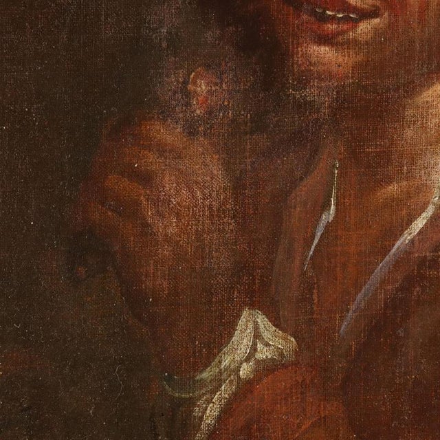 School of Giacomo Francesco Cipper, Portrait, Oil on Canvas For Sale - Image 6 of 12
