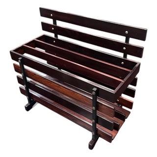 Magazine Rack in Rosewood, Unknown, 1960’s For Sale