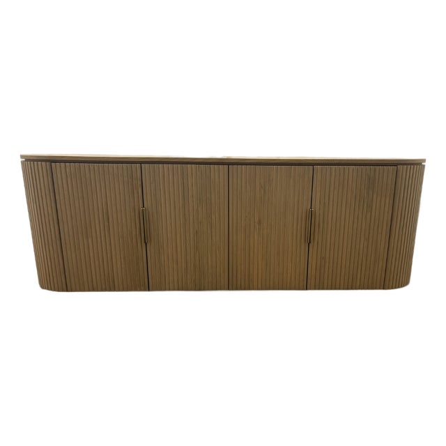 Rh Restoration Hardware Byron 4-Door Media Console – 84” For Sale