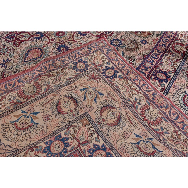 Persian Antique Persian Kirman Rug For Sale - Image 3 of 8
