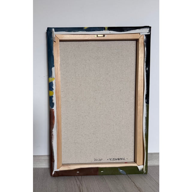 Abstract Sunflower Still Life Acrylic Painting, Floral Wall Art, Yellow Flowers Painting, Modern Botanical Art, Original Acrylic Painting For Sale - Image 3 of 4