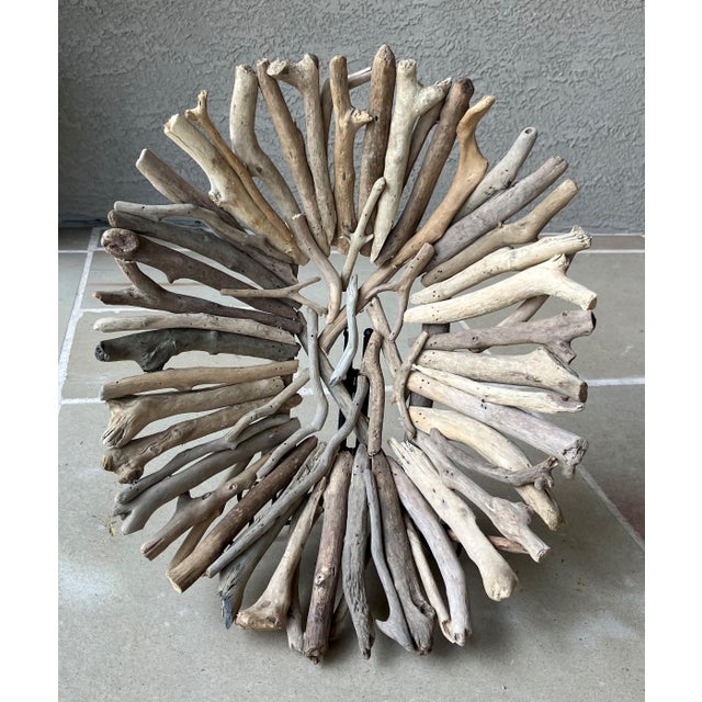 Late 20th-Century Adirondack-Inspired Branch & Twig Works Centerpiece Pedestal Bowl For Sale - Image 13 of 18