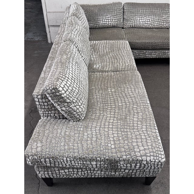 Textile Plantation Custom Design Two Piece Sectional For Sale - Image 7 of 12