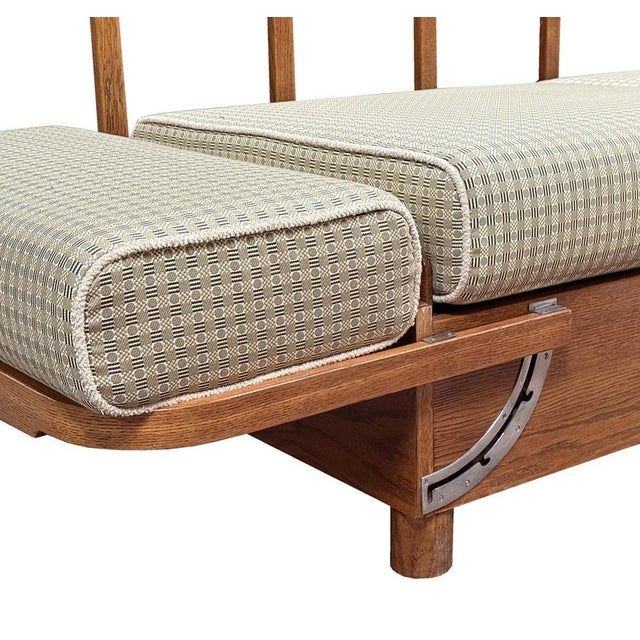 Brown Art Deco Model H215 Sofa by Jindřich Halabala for Up Závody, 1930s For Sale - Image 8 of 15
