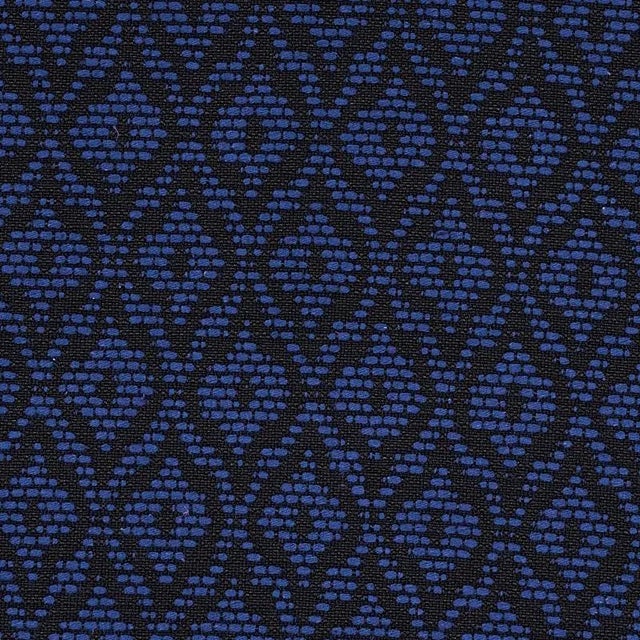 Schumacher Red Hook Fabric in Midnight For Sale