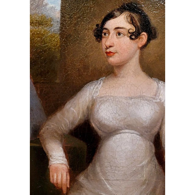 18th Century English School -Portrait of Mary Elwell -Oil Painting For Sale In Los Angeles - Image 6 of 11