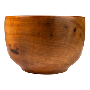 Mid-Century Organic Modern Wood-Turned Serving Bowl in Solid Myrtlewood, Oregon, Usa, Circa 1980s