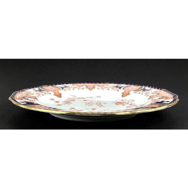English Vintage English Royal Crown Derby Porcelain Plate For Sale - Image 3 of 13