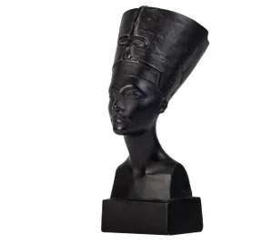Vintage Egyptian Ceramic Bust of Queen Nefertete