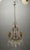 Large Florentine Crystal Beaded Chandelier, 1950s An elegant Italian Florentine chandelier dating from the 1950s,...