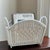 Mid-20th Century White Wicker Magazine / Book Holder For Sale - Image 4 of 12