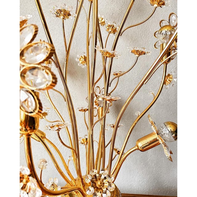 Gold Vintage Floor Lamp from Palwa, 1970s For Sale - Image 8 of 18