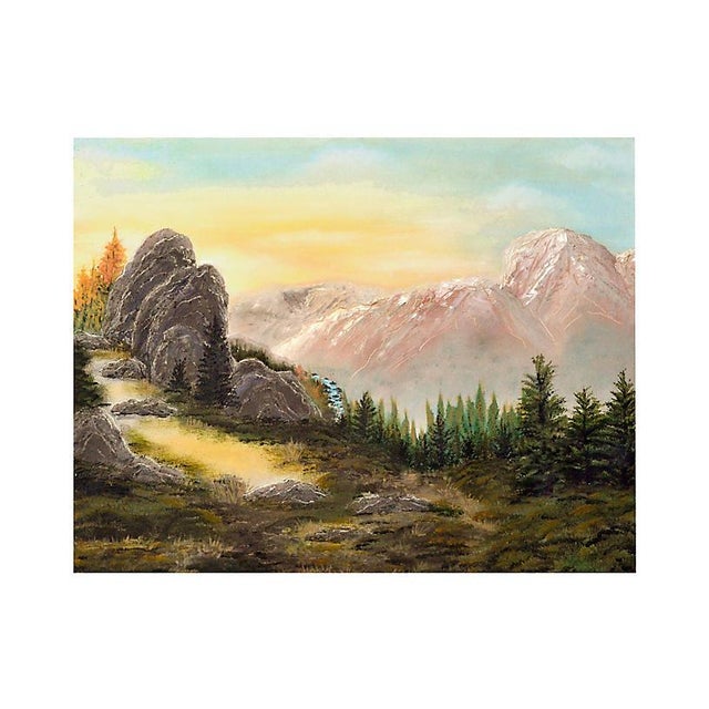 Mid-Century Modern Yosemite High Sierra Sunrise For Sale - Image 3 of 3