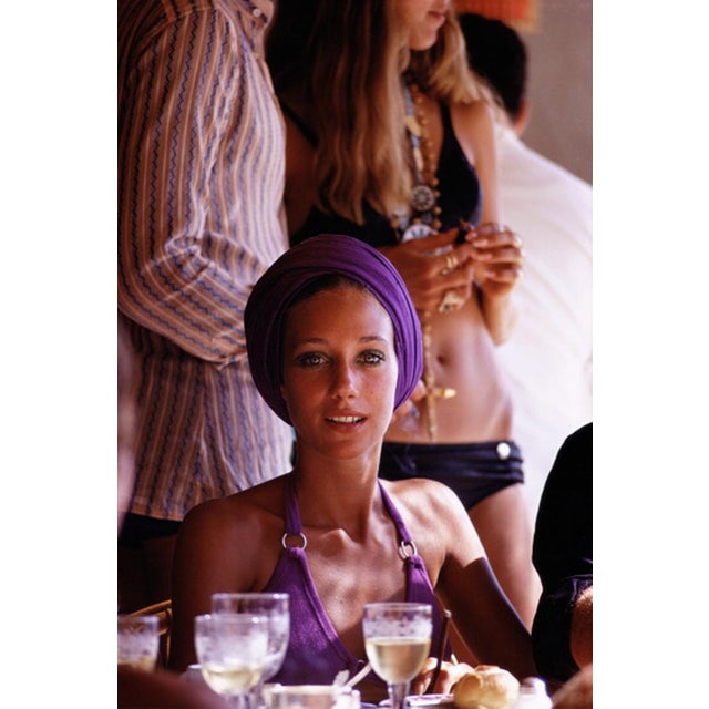 Slim Aarons, Marisa Berenson, Estate Stamped Photographic Print For Sale - Image 3 of 3