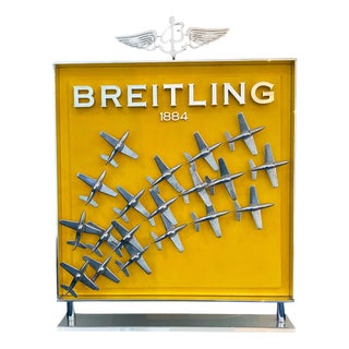 Aviation-Themed Retail Advertising Display Stand for Breitling, Early 2000s For Sale