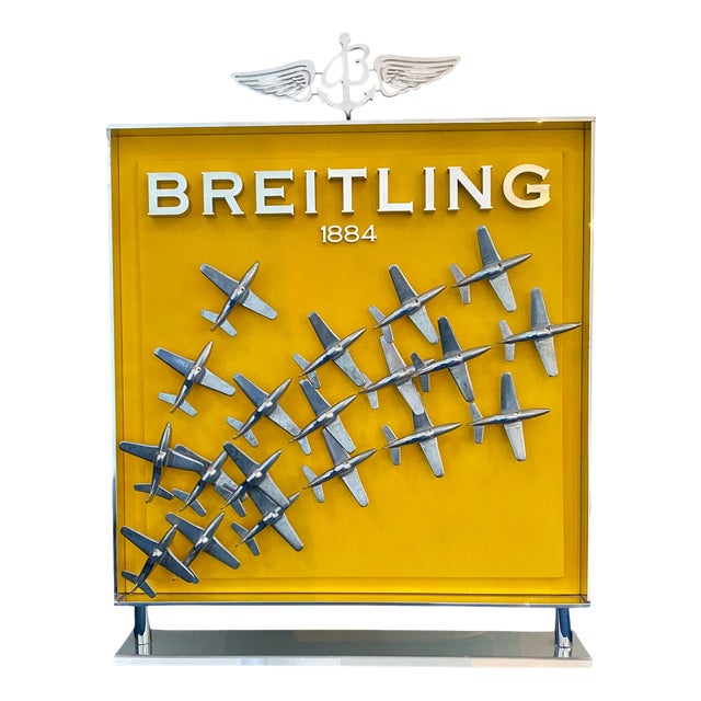 Aviation-Themed Retail Advertising Display Stand for Breitling, Early 2000s For Sale