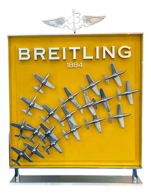 Aviation-Themed Retail Advertising Display Stand for Breitling, Early 2000s