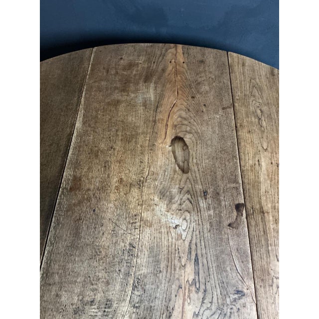 Wood Large Antique Oak Gate Leg Table, 1700s For Sale - Image 7 of 11